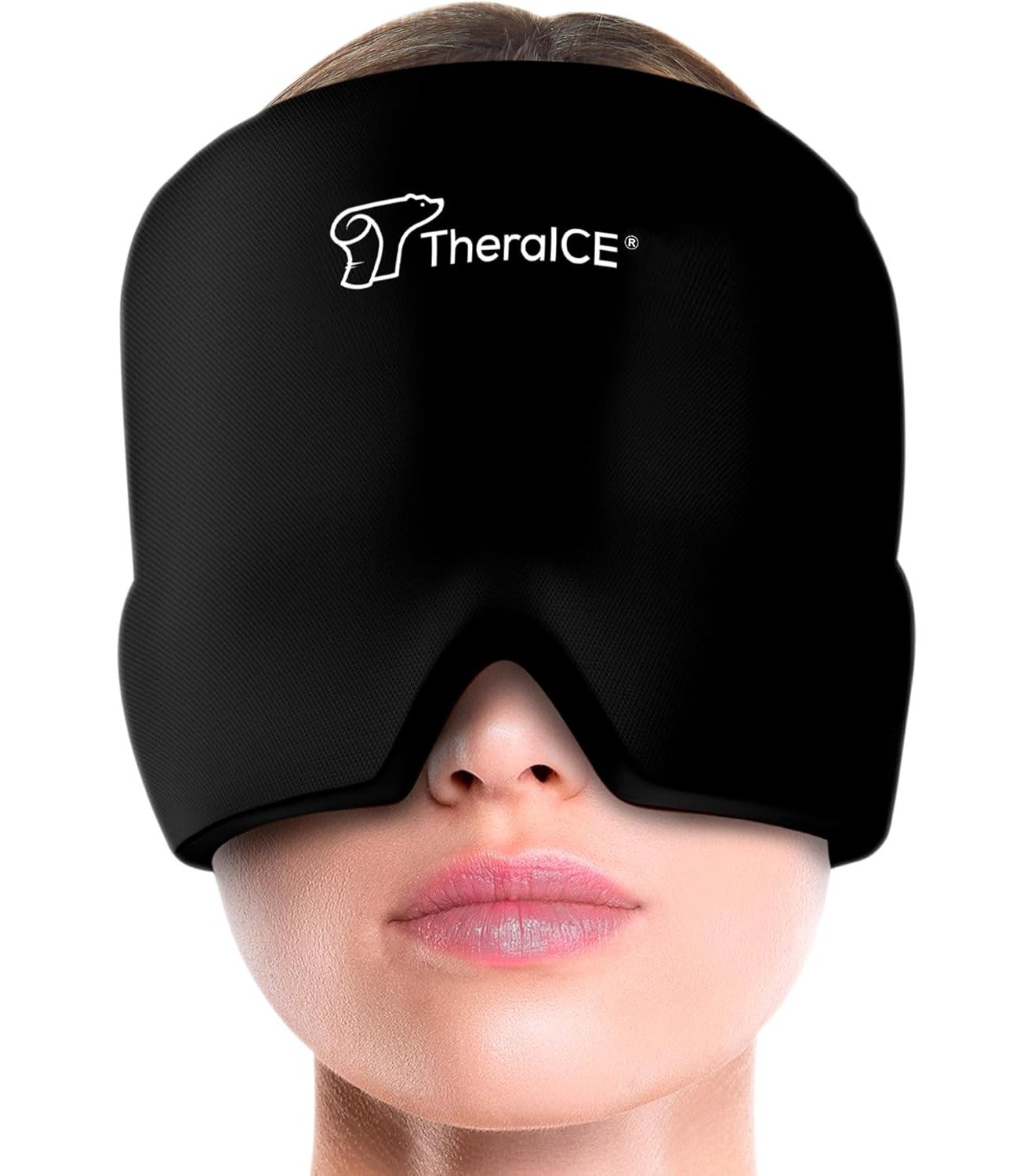 TheraICE Migraine Relief Cap, Soothing Headache Hat Ice Pack Mask.